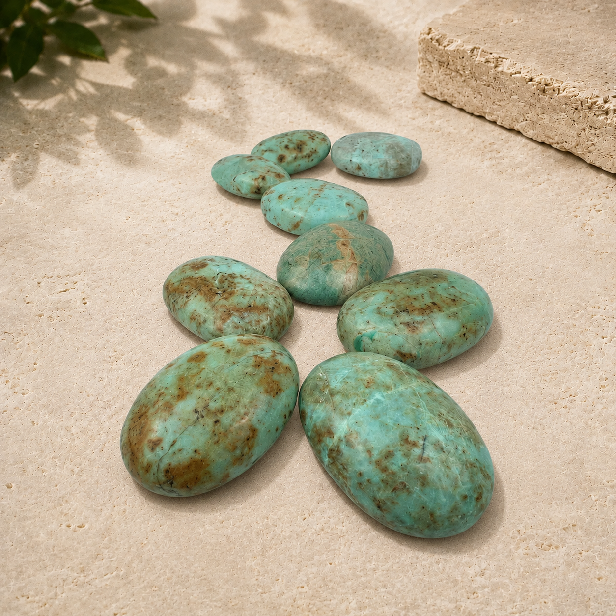 Chrysoprase Palm Stone - 2.5-2.75 inch