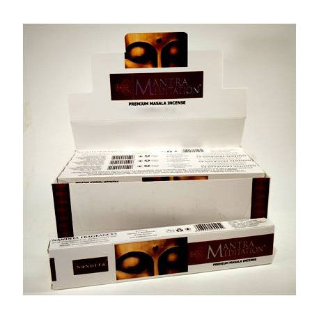 Nandita Mantra Meditation Hand-Rolled Masala Incense Sticks (15g)