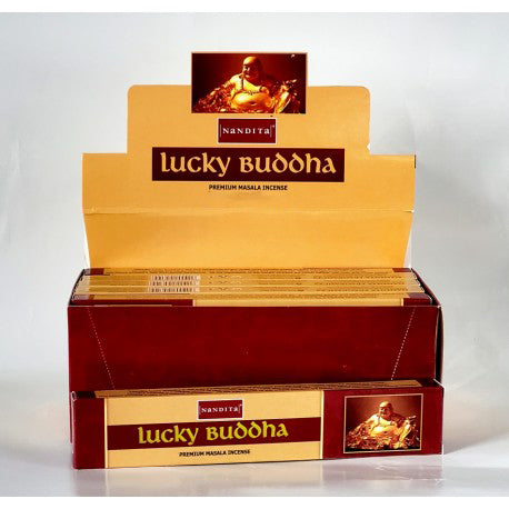 **Nandita Lucky Buddha Hand-Rolled Masala Incense Sticks (15g)**