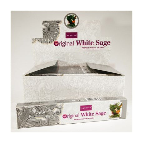 Nandita White Sage Incense Sticks (15 g)
