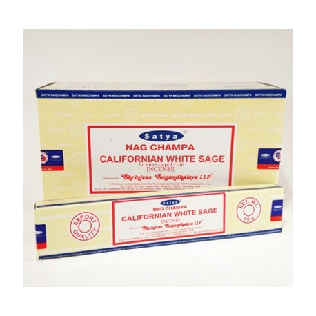 # Satya Nag Champa Californian White Sage Incense Sticks (15g)