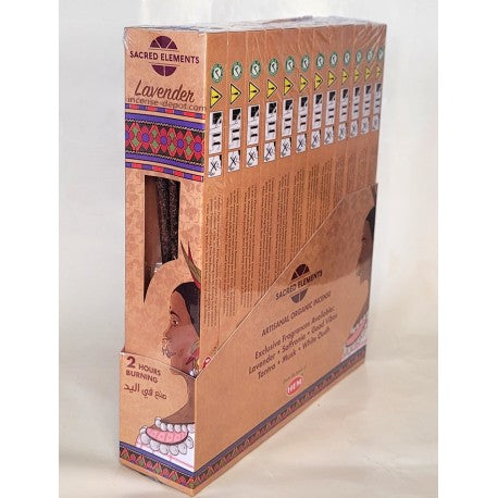 Sacred Elements Lavender Hand-Rolled Masala Incense Sticks (15g)