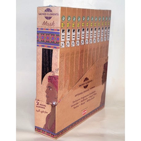Sacred Elements Musk Hand-Rolled Masala Incense Sticks (15g)