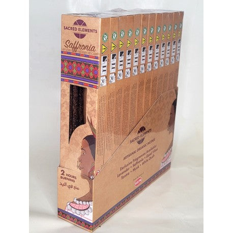 Sacred Elements Saffronia Hand-Rolled Masala Incense Sticks (15g)