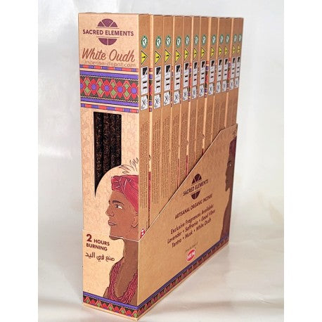 Sacred Elements White Oudh Hand-Rolled Masala Incense Sticks (15g)