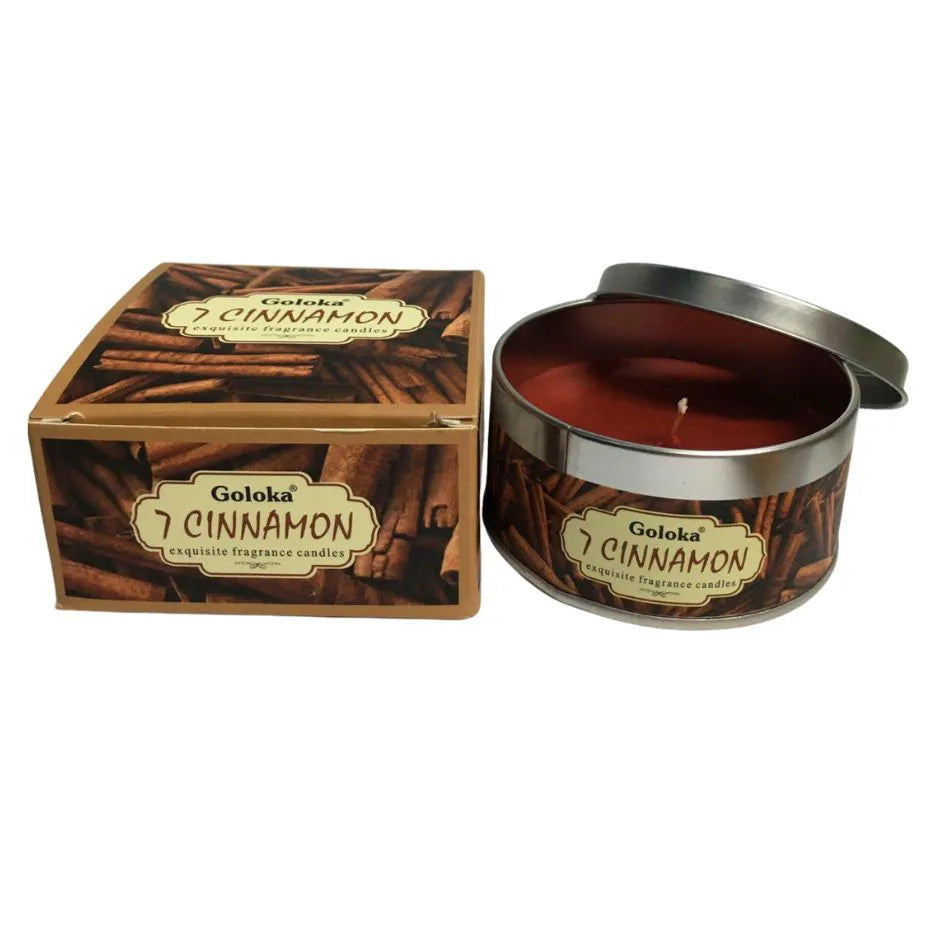 Goloka 7 Cinnamon Tin Candle
